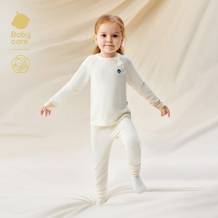 Babycare山茶花保暖内衣套装秋冬宝宝家居服分体睡衣儿童秋衣秋裤