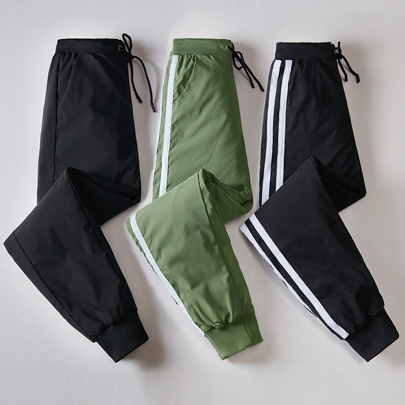 羽绒裤女外穿加厚保暖时尚高腰显瘦女士休闲白鸭绒大码棉裤子冬季