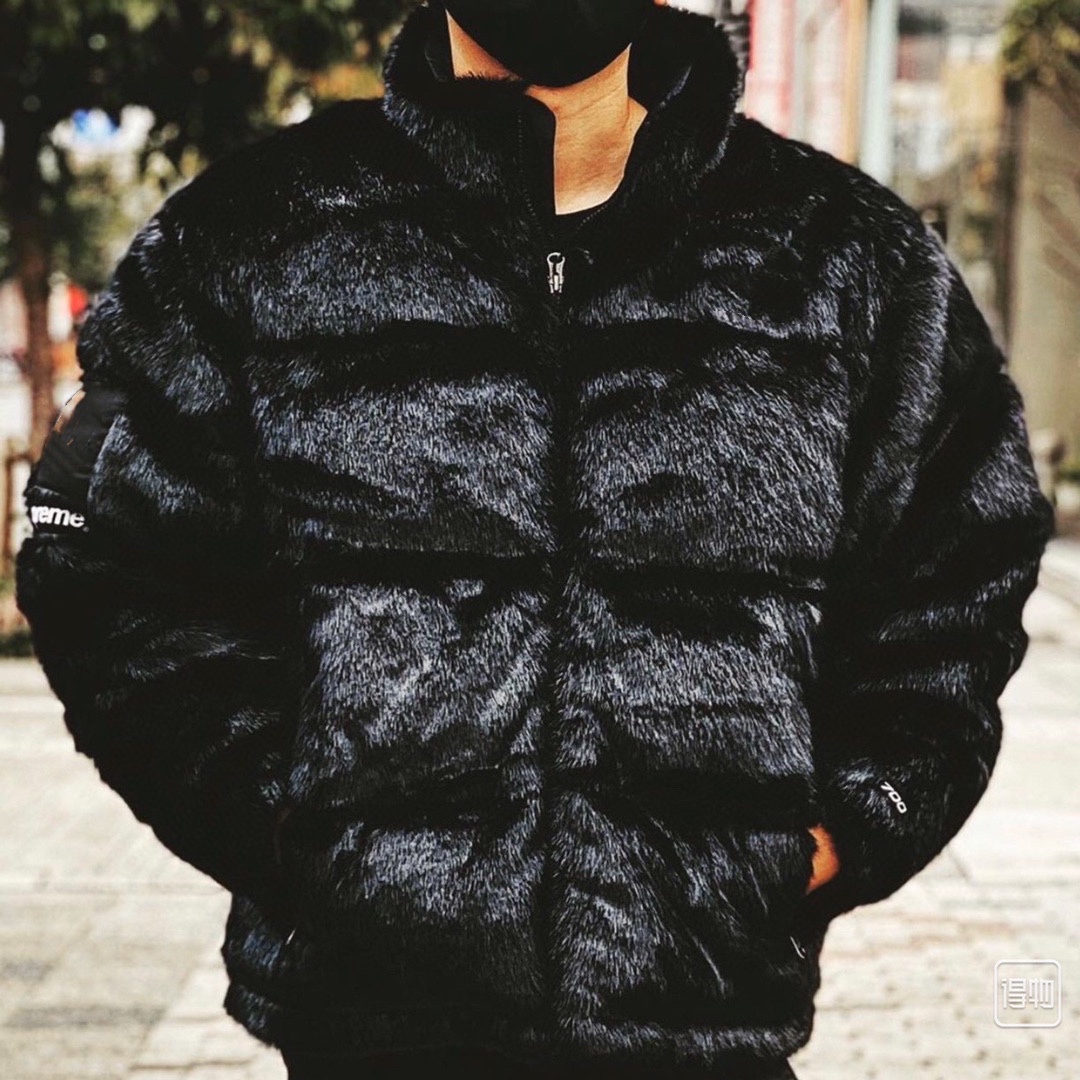 安激 Supreme WTAPS Faux Fur Hooded Jacket XL