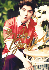 鹿晗亲笔签名照_鹿晗亲笔签名照