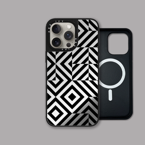 Monochrome New MagSafe Mirror 15, 14, 13, 12 iPhone Case