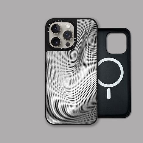 Monochrome New MagSafe Mirror 15, 14, 13, 12 iPhone Case
