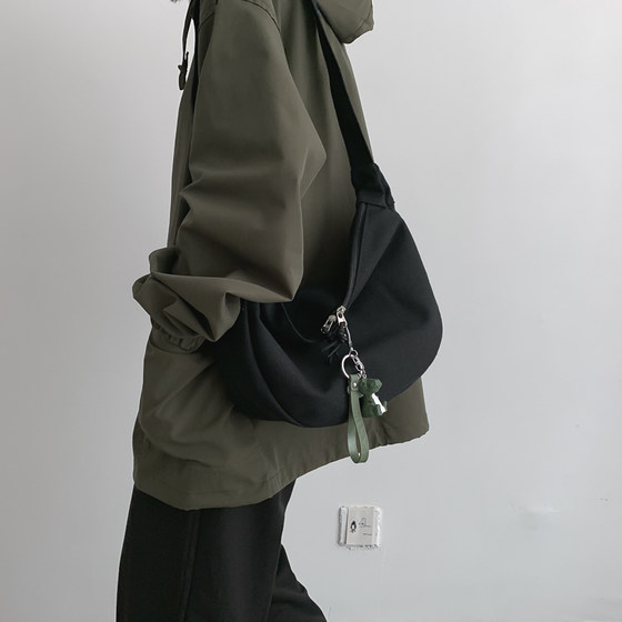 Small Bag Women's 2020 New Fashion Cross Carry Versatile One Shoulder Student's Ulzzang Japanese Canvas Bag Small Bag Women's 2020 New Fashion Cross Carry Versatile One Shoulder Student's Ulzzang Japanese Canvas Bag