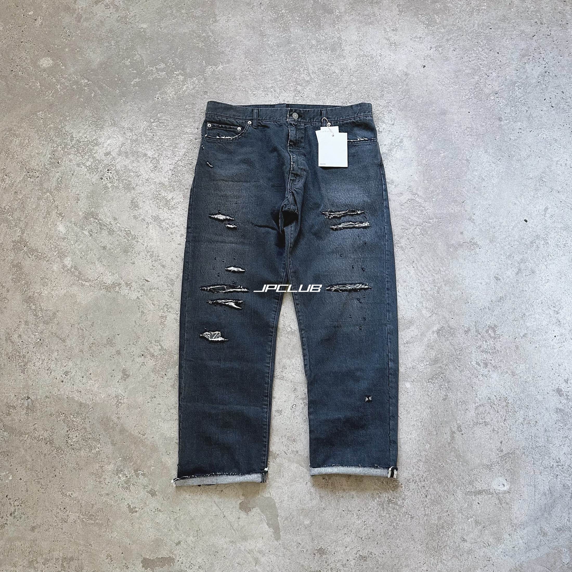 现货VISVIM 23SS CARROLL PANTS DMGD靛蓝色水洗做旧赛车裤休闲裤-Taobao