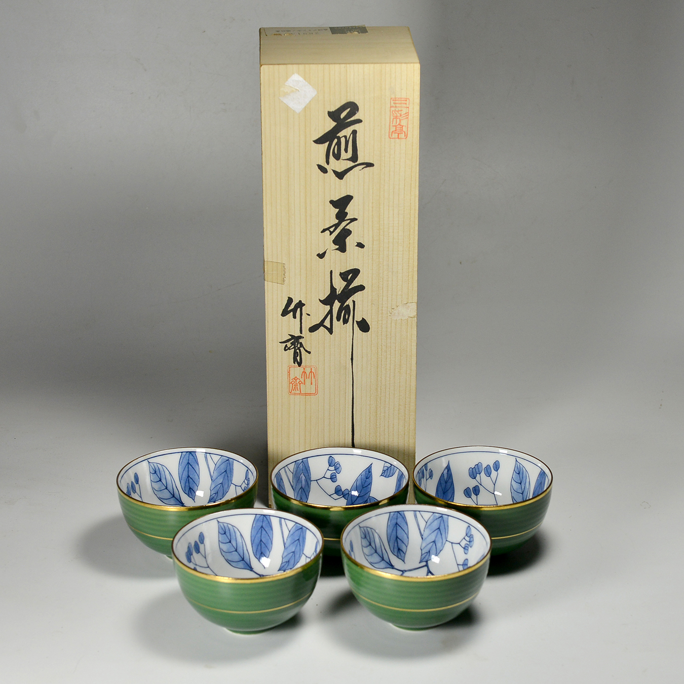 数量限定お得】 ヤフオク! - 京焼・清水焼 小茶器揃 染山水(そめ