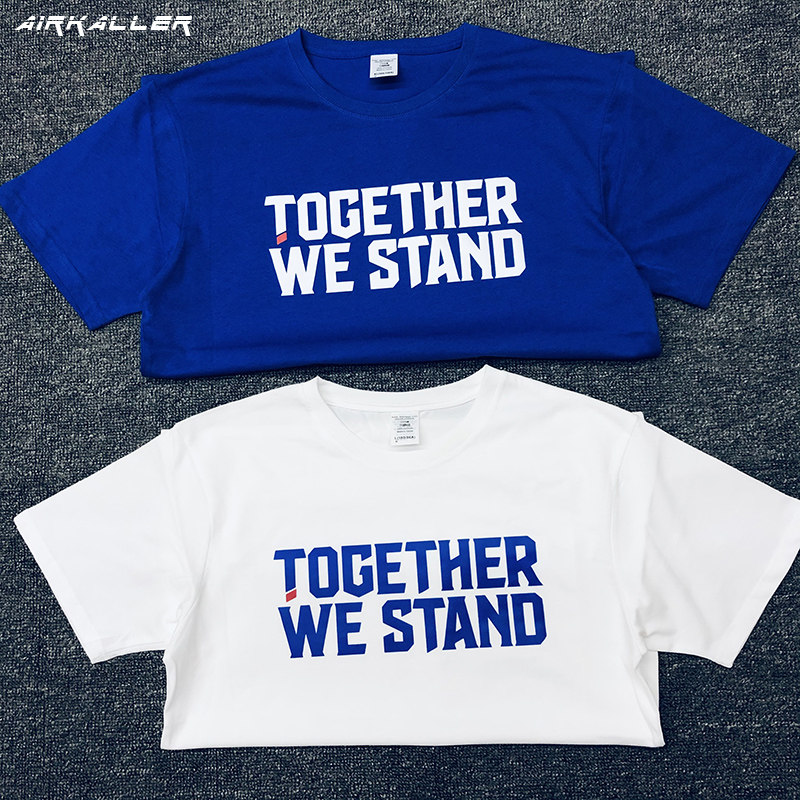 AIRKALLER/艾凯洛TOGETHER WE STAND篮球运动大码宽松短袖