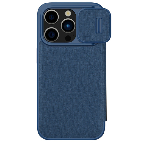 Nillkin Qin Pro Leather High End Premium – High Quality Magnetic Camera Lens Protection 15, 15 Plus, 15 Pro, 15 Pro Max