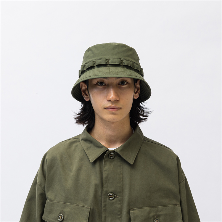 壹树预约WTAPS JUNGLE 02/HAT/CTPL.TWILL 贴布户外渔夫帽23AW-Taobao