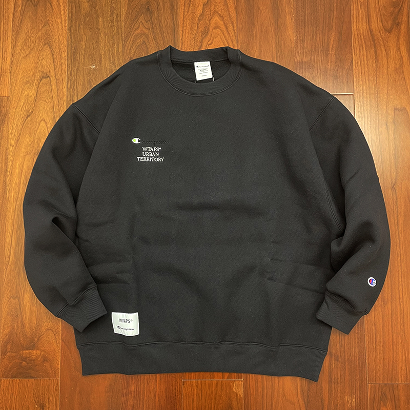 壹树国仓WTAPS LOCKS/SWEATER/COTTON 圆领标志印花卫衣22AW-Taobao