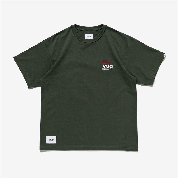 壹树WTAPS AII 01/SS/COTTON.SIGN 后背刺绣短袖T恤23AW-Taobao