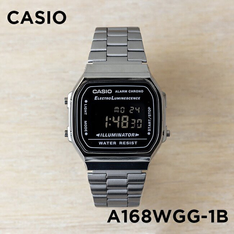 卡西欧手表女CASIO LA680WA-1B 反显百搭小银表学生防水电子表-Taobao