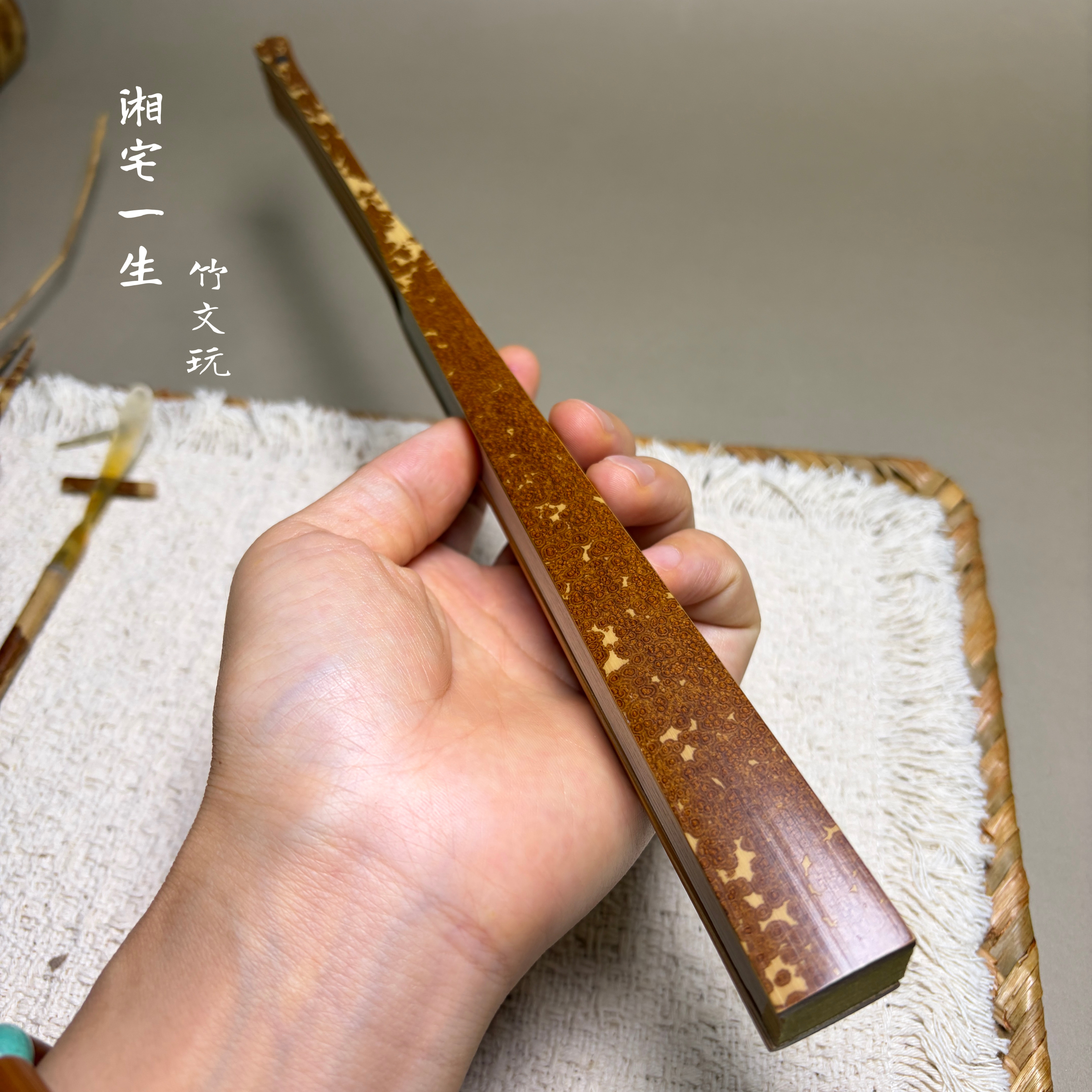 红湘妃竹节竹料0.9-1.1香妃香筒折扇竹段样品花斑竹毛笔杆斑竹评价- 淘宝网