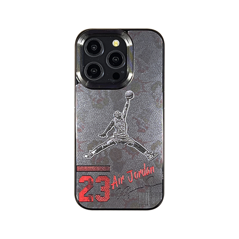 NBA AJ Air Jordan New Electroplated Straight Edge 15, 14, 13, 12 iPhone Case