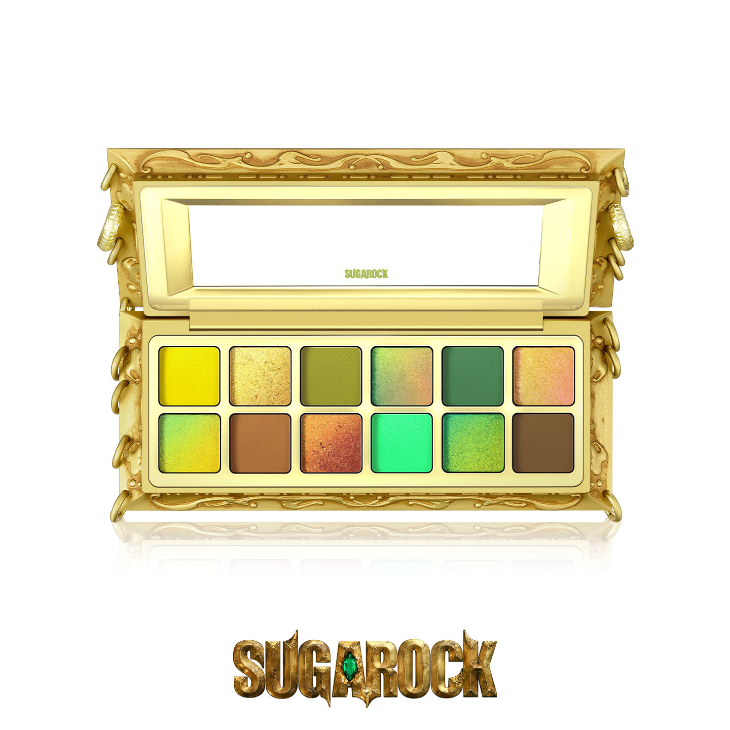 莲龙青Sugarock 荧妆叱咤/第一束光12色眼影盘评价- 淘宝网