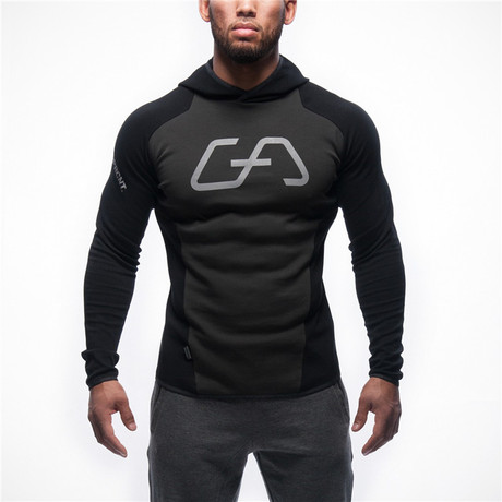 00 gymshark肌肉兄弟秋冬新品运动卫衣型男训练跑步健身套头连