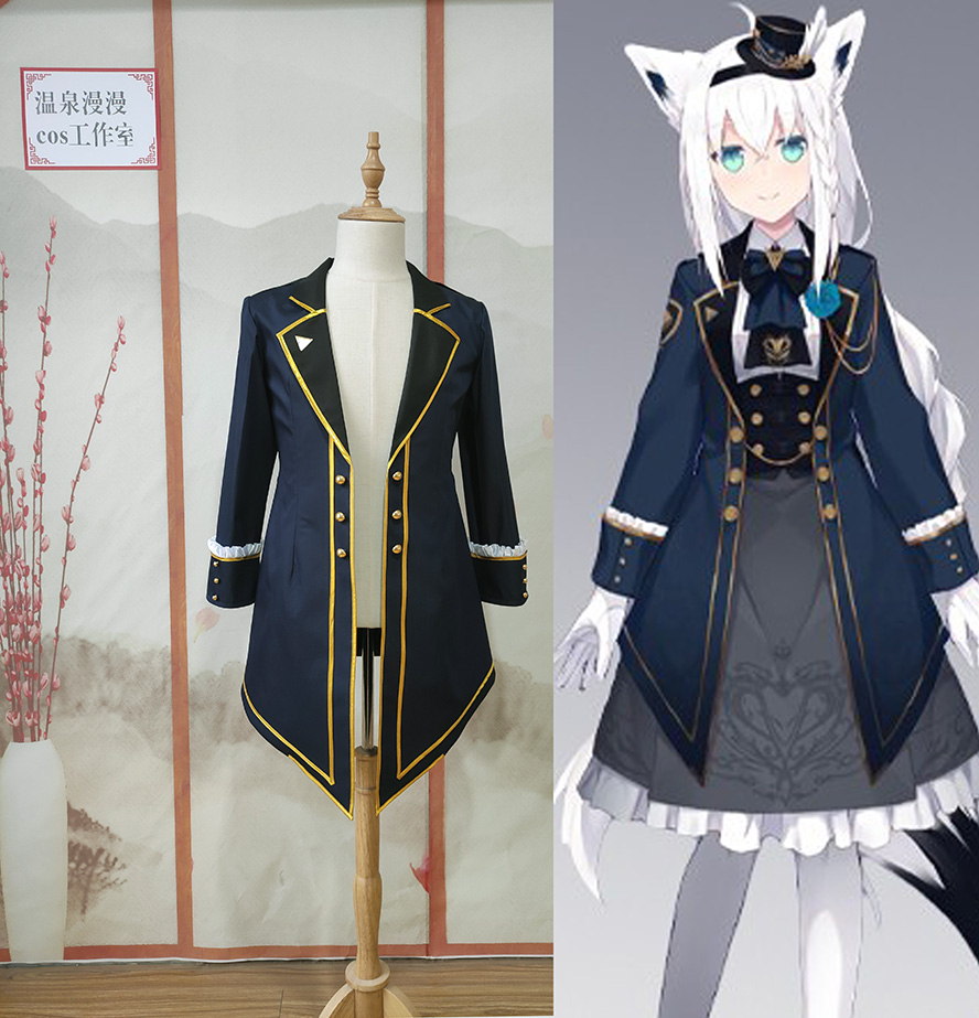 温泉漫漫一白上吹雪hololive和服二尺袖cos毕业袴女装定制尾款-Taobao