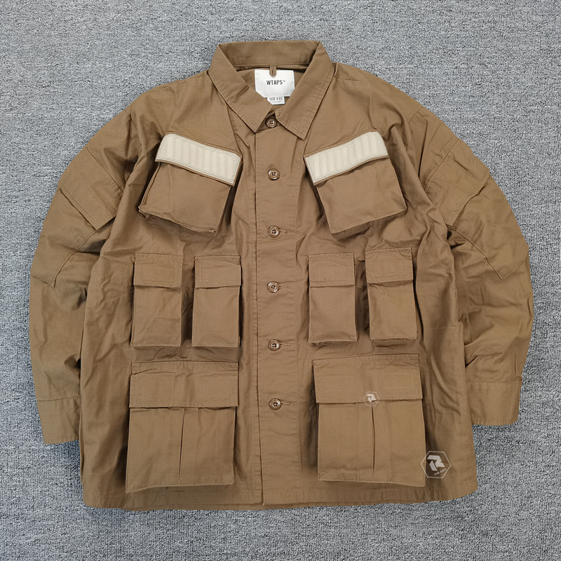 飘渺现货WTAPS GUARDIAN JACKET COPO TWILL口袋两袋夹克风衣20SS-Taobao