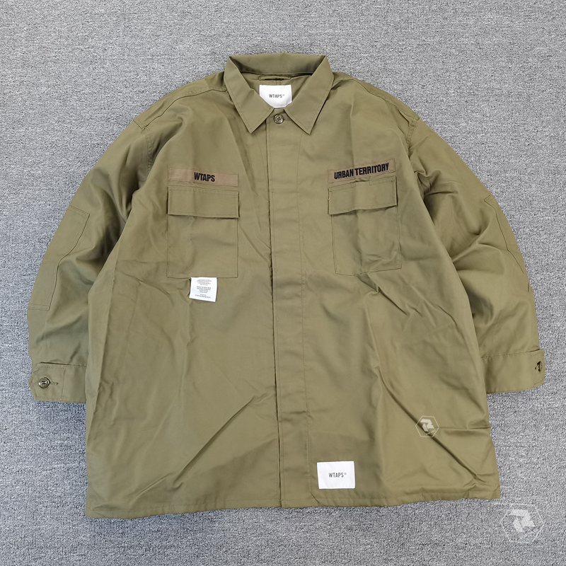 飄渺現貨WTAPS GUARDIAN JACKET COPO TWILL口袋兩袋夾克風衣20SS-Taobao