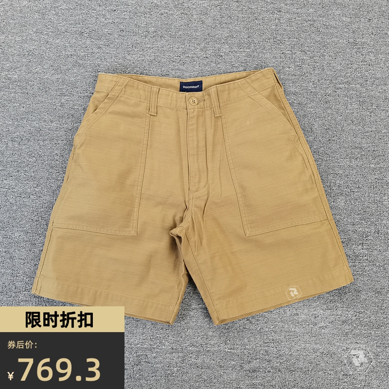 飘渺现货DESCENDANT SHORE 01 TWILL SHORTS DCDT休闲短裤男19SS-Taobao