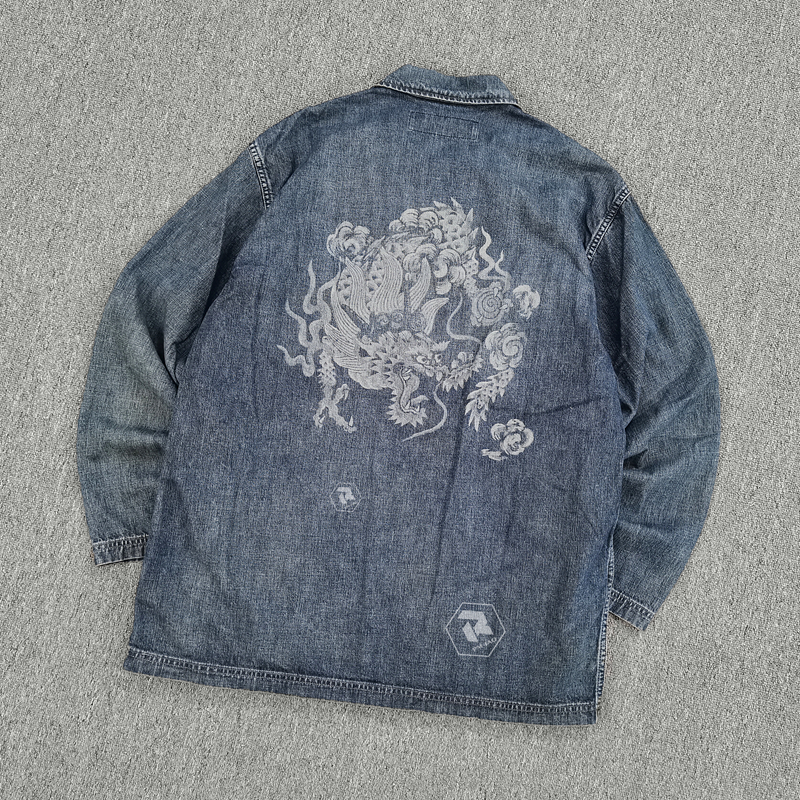 飄渺現貨WTAPS ACE JACKET COTTON DENIM牛仔拉鍊夾克外套19SS-Taobao