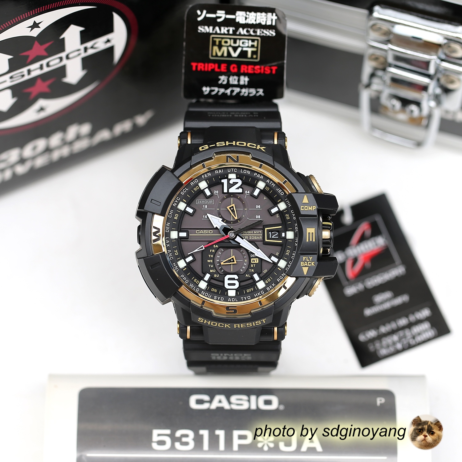 CASIO G-SHOCK GPW-1000TBS-1AJF 64钛合金空霸全球限定全新结束-Taobao