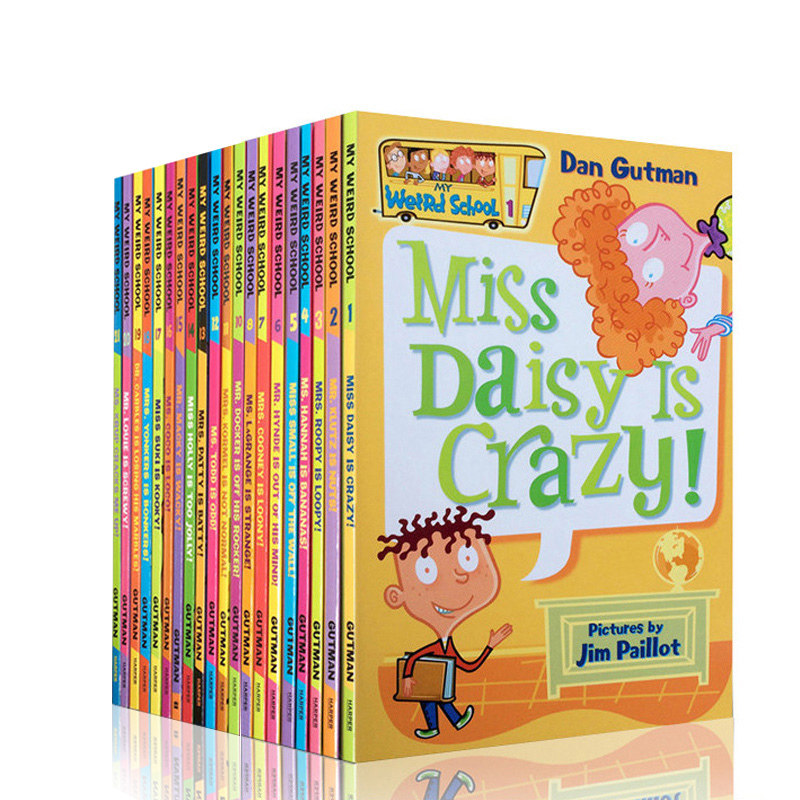 【20册送音频】疯狂学校第一季初级桥梁章节书 My weird school 英文原版儿童进口小说6-8-10岁课外阅读