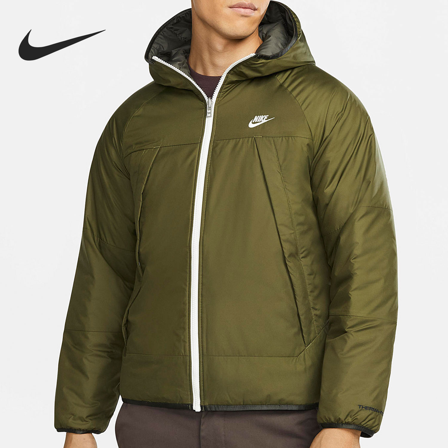 Nike/耐克官方正品男子双面连帽保暖运动休闲棉服外套DH2784-687-Taobao