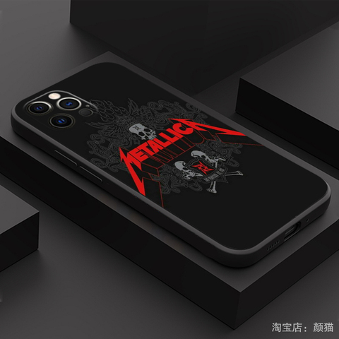 METALLICA Heavy Metal Band Silicone TPU 15, 14, 13, 12 iPhone Case