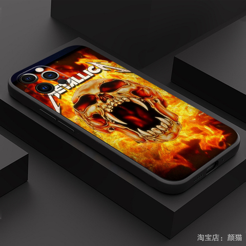 METALLICA Heavy Metal Band Silicone TPU 15, 14, 13, 12 iPhone Case