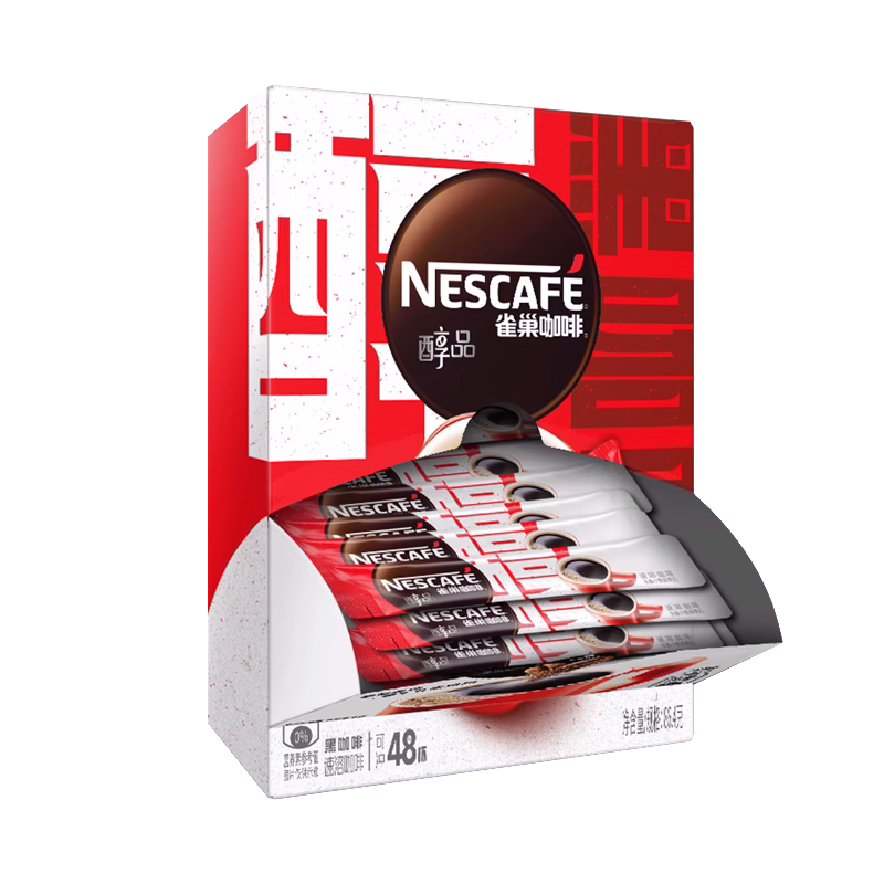 雀巢咖啡 醇品 美式低脂速溶黑咖啡粉 1.8g*48杯