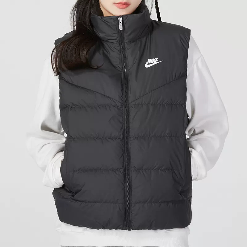 NIKE耐克女子连帽冬季中长休闲保暖夹克羽绒服DQ6874-133-010-601-Taobao