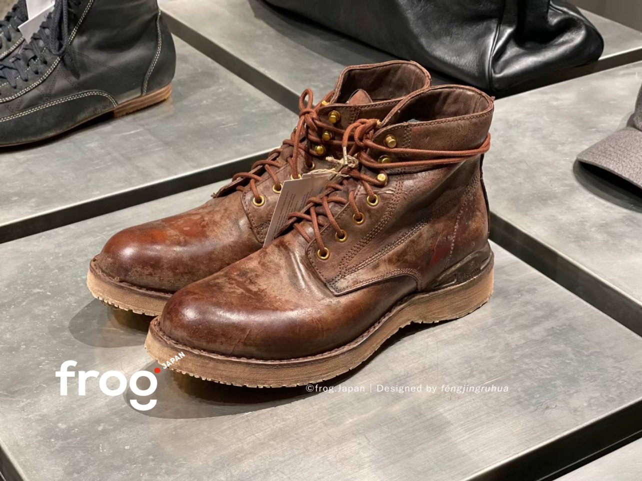 日本现货直邮N.HOOLYWOOD x DANNER l联名V底低帮皮鞋23SS-Taobao