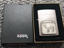 00 美国制造zippo  1996年全新午夜铬骆驼贴章             tb0261870