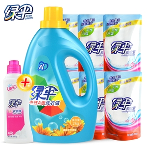 【限时特惠】绿伞洗衣液2kg瓶+3kg袋装