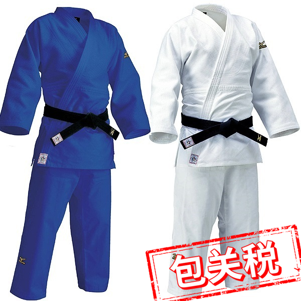 日本代購九櫻日產大將IJF新規認定柔道服套裝不含腰帶藍白JNV/JOV