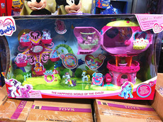 Игрушки-животные 小马宝莉my little pony大型游戏乐园主题套装带音乐摩天轮城堡 Small burberr