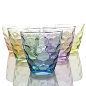 彩色玻璃水杯6只装