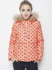 Женские пуховики Романтический Манифест игривый горошек