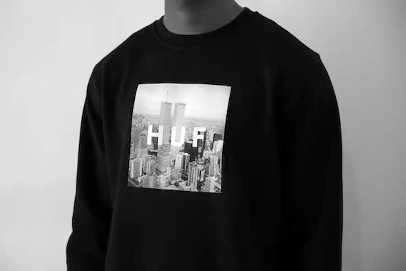 Толстовка HUF NEW YORK BOX LOGO CREW