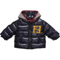 Пуховик детский 英国代购 fendi 男婴儿男童羽绒服冬天冬季厚连帽大衣外套0-2y