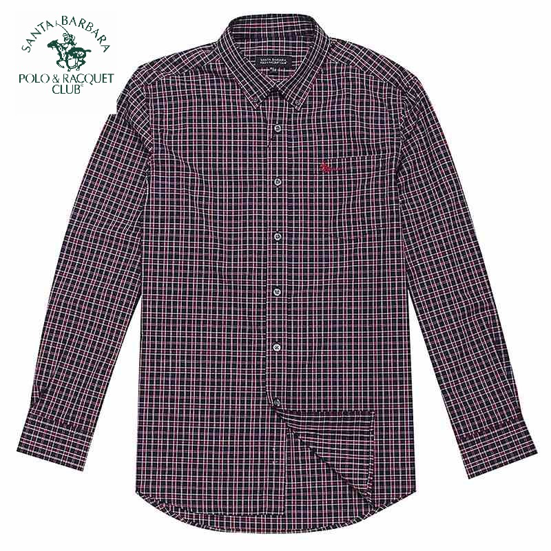 Рубашка мужская Santa Barbara, Polo & Racquet Club pw11wh015 SBPRC рубашка мужская santa barbara polo