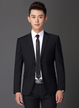发布了  商务西服套装男士西装外套结婚伴郎青年韩版修身职业正装两