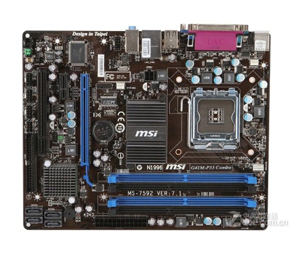 Материнская плата MSI G41M-P33 COMBO 775 G41 DDR2/DDR3