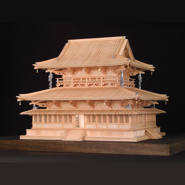 ウッディジョー 木製模型 精密 法隆寺 大講堂