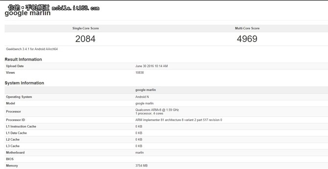 2k屏骁龙821 htc marlin跑分曝光