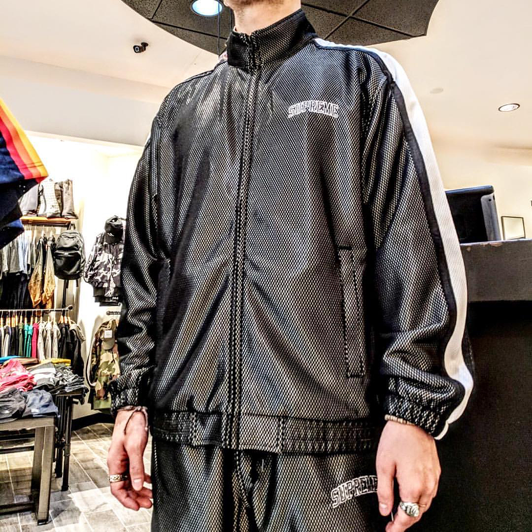 クリスマス特集2020 supreme 18ss bonded mesh track jacket トップス