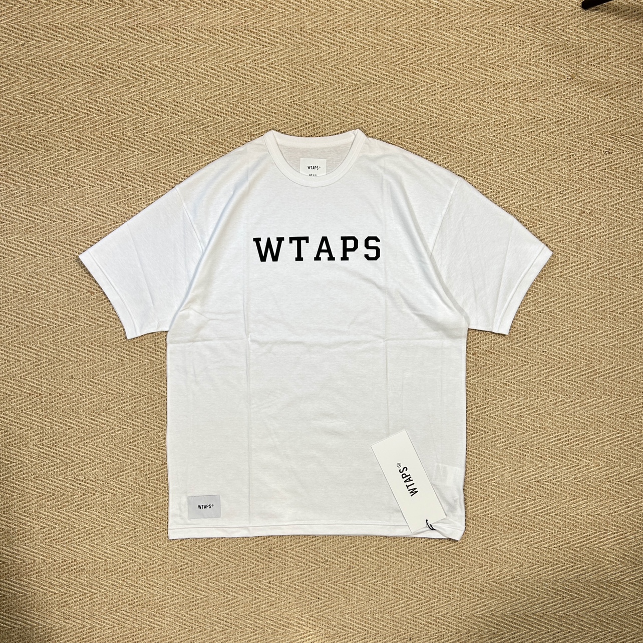 折扣現貨WTAPS CROSS SS COTTON日產背後塗鴉禁穿短袖T恤22SS-Taobao