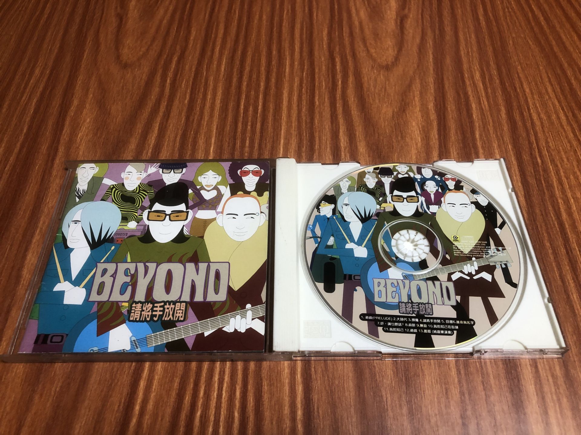 BEYOND 请将手放开1997年滚石A首版CD95新.复印歌词.写真本93新. - Taobao