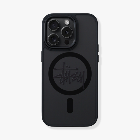 Black — STUSSY New Magnetic MagSafe Matte Anti Slip 1iPhone 15, 14, 13, 12 iPhone Case