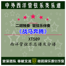 战马奔腾 二胡伴奏